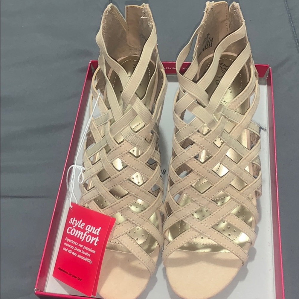 Cream colored shoes